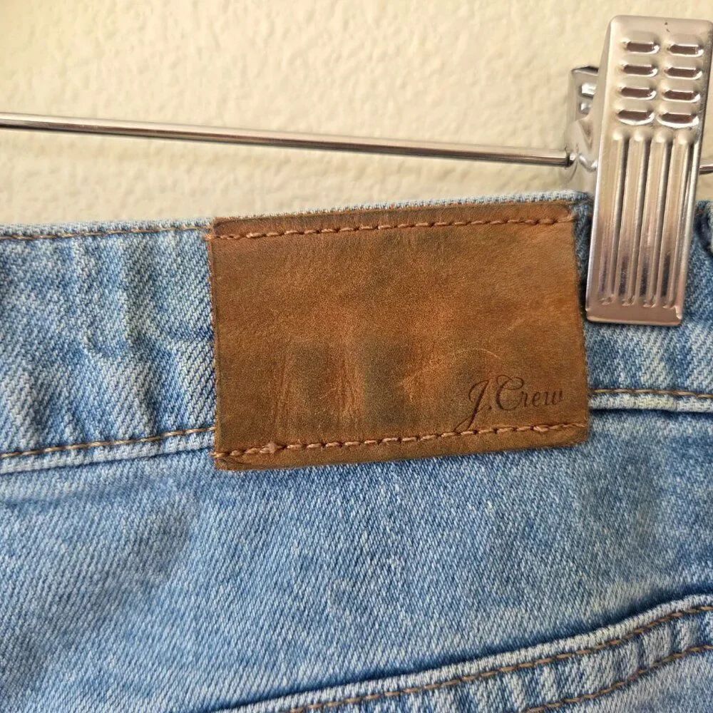 J Crew Slim Boyfriend Jean Size 27 Light Medium Wash Cotton 1% Elastane BK562 - Picture 6 of 12